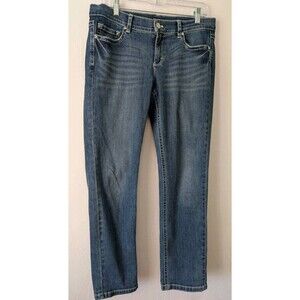 White House Black Market Womens Slim Ankle Jeans Size 10 Low rise